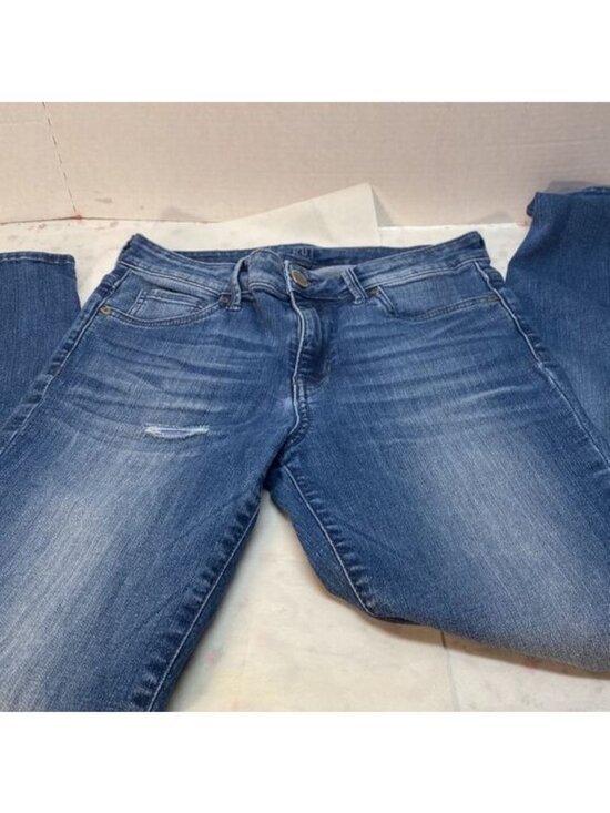 Kut From The Kloth Denim - Kut From The Kloth Womens Distressed Blue Denim Jeans Size 4 Mid-Rise Casual Sty
